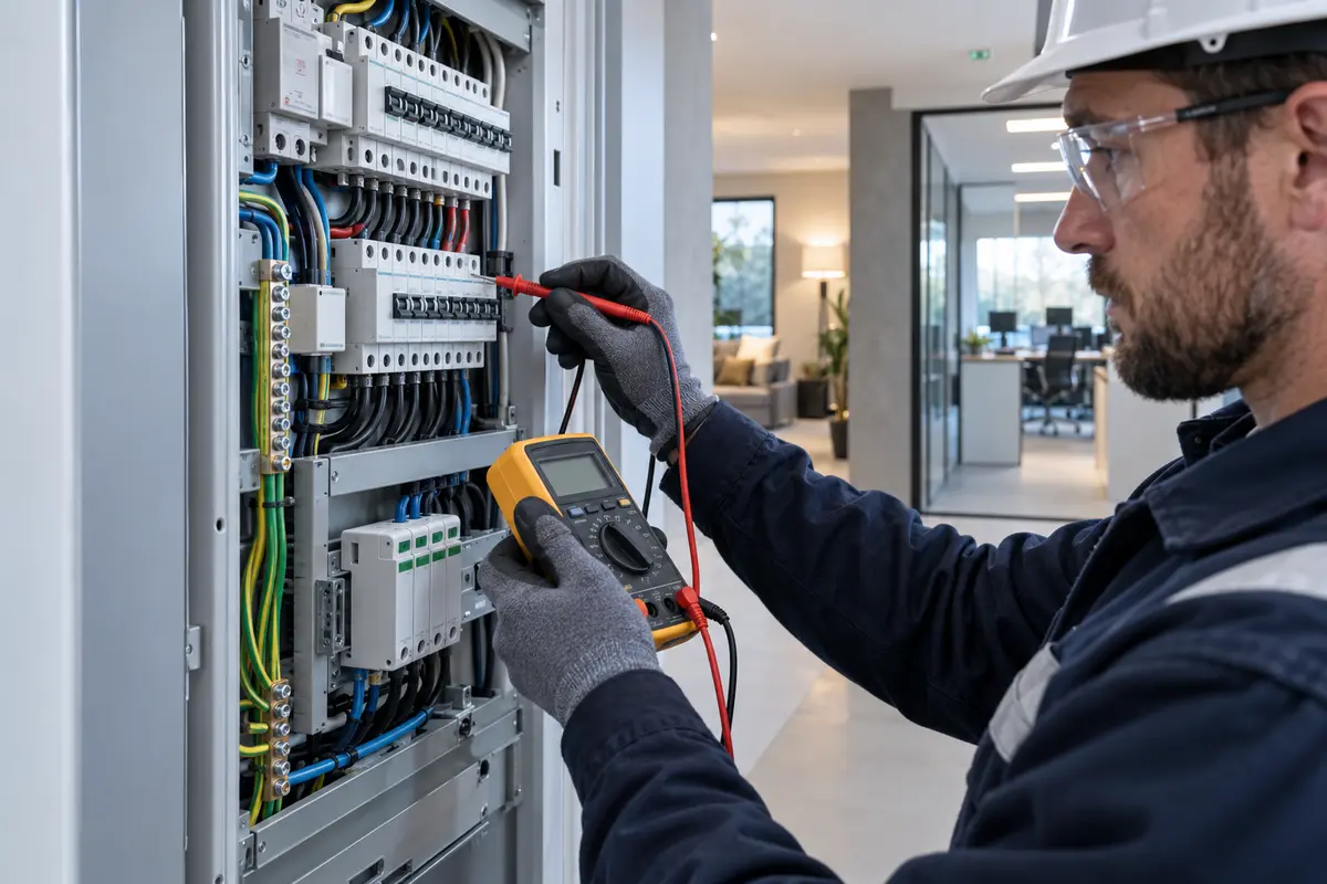 Elektrik panosunda ölçüm ve uygulama koşullarının kontrolü