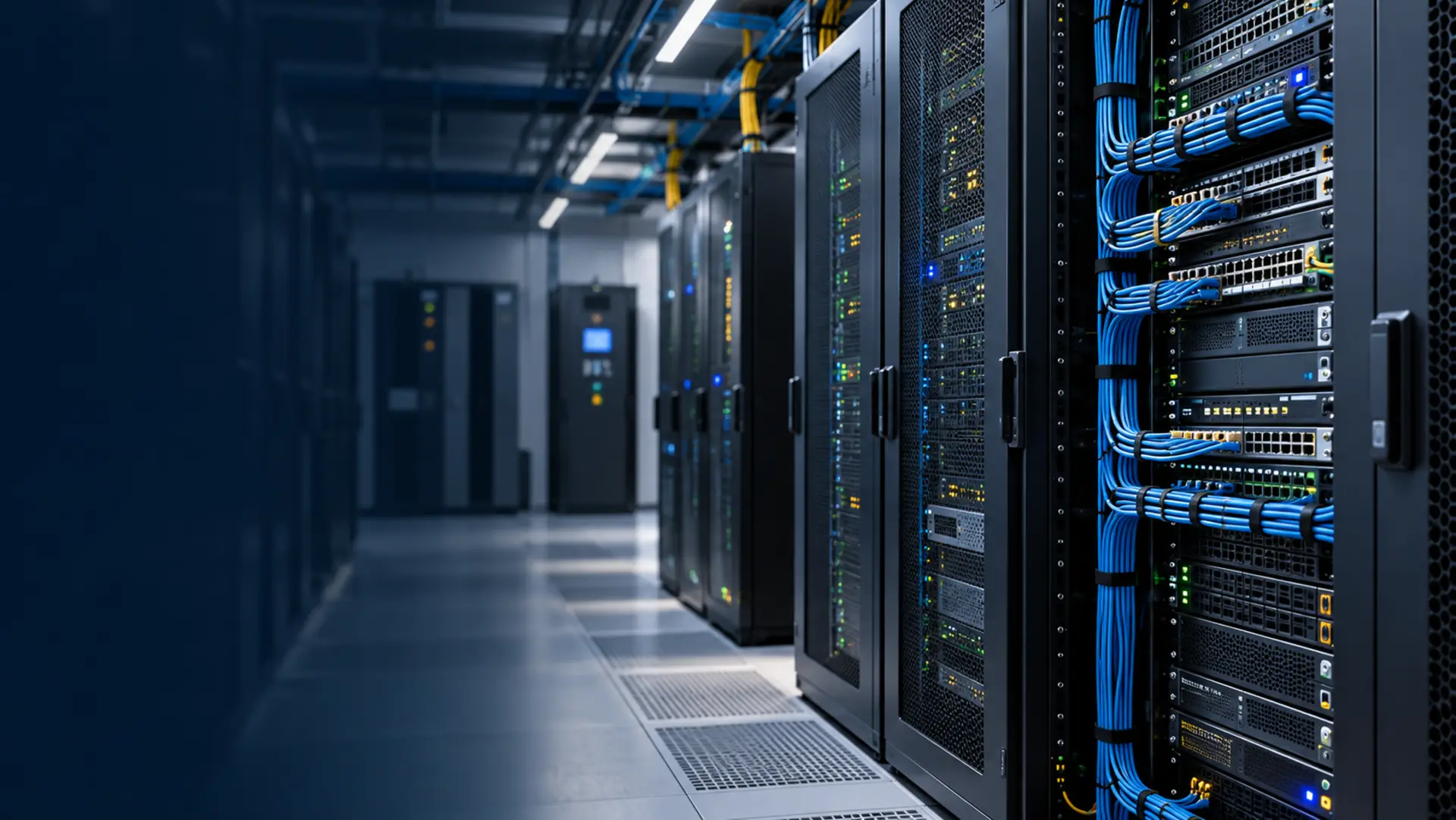 Sunucu odası, rack kabinet ve network altyapısında kritik sistemler