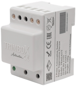 Trimbox TRM2AUT monofaze makine ve otomasyon aşırı gerilim koruma ürünü